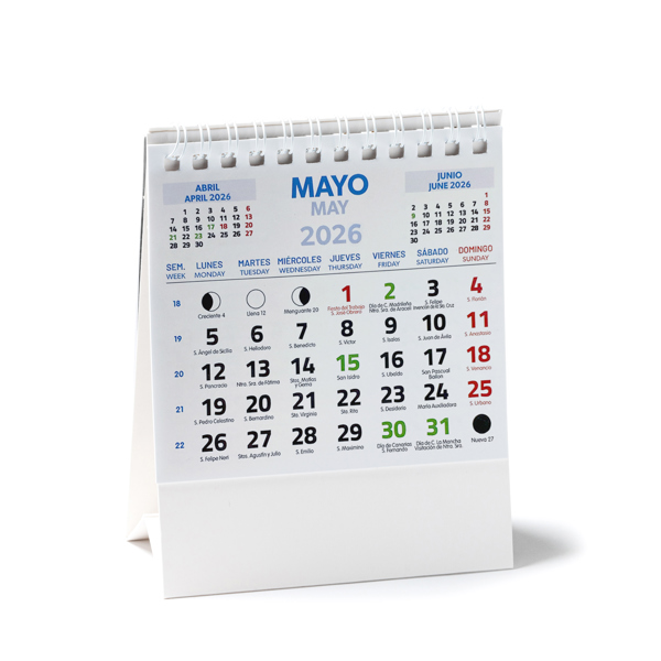 TABLE CALENDAR DEAN WHITE