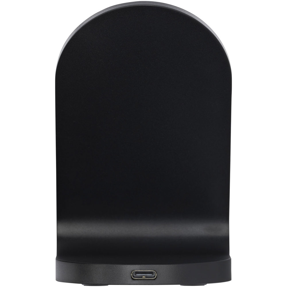 Loop 15W dual coil RCS recycled plastic wireless charging stand