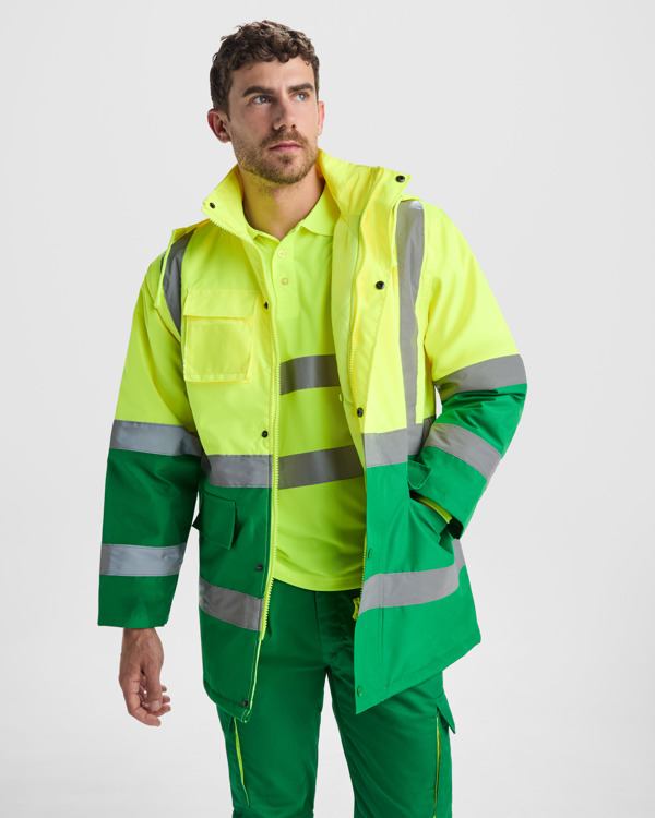 AV MERAK PARKA S/S FLUOR YELLOW