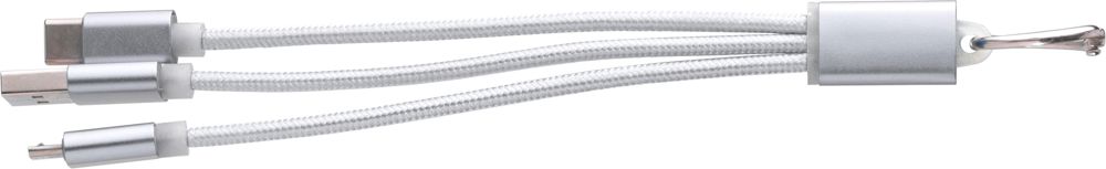 Aluminium alloy cable set Alvin - Silver
