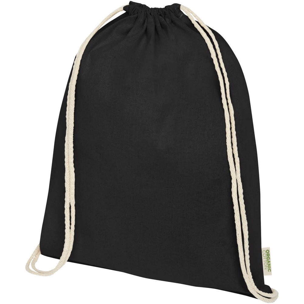 Odisha 140 g/m² OCS organic drawstring bag 5L - Black
