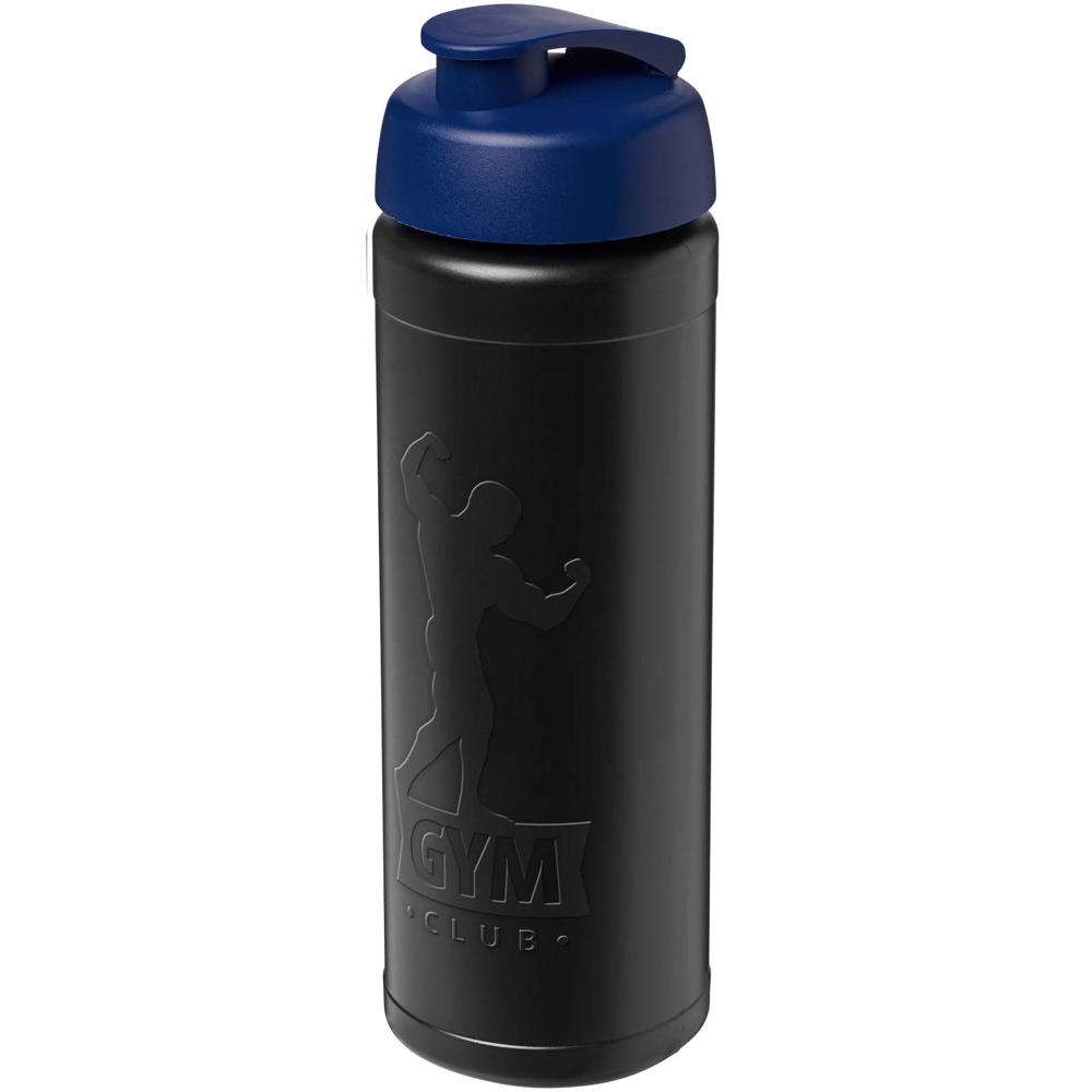 Baseline Rise 750 ml sport bottle with flip lid - Black, Blue