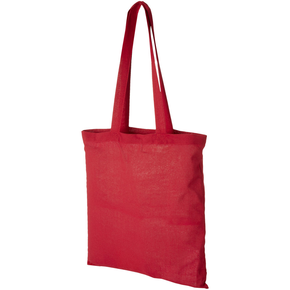 Carolina 100 g/m² cotton tote bag 7L - Red