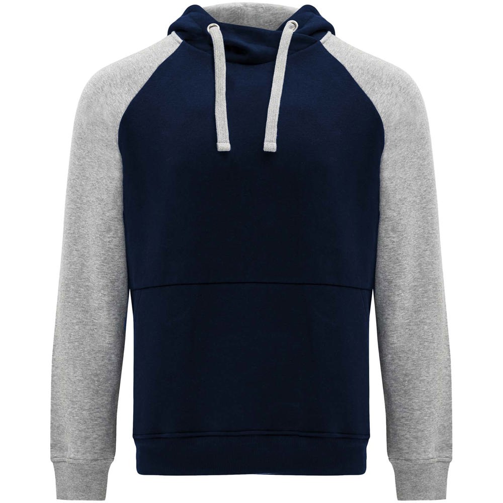 Badet 280 g/m² unisex two-tone hoodie - Navy Blue, Heather grey