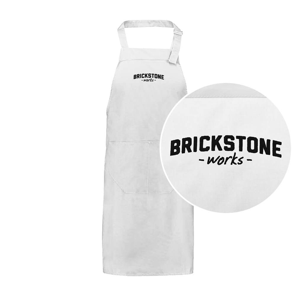 Promotional apron 75x85 cm - White (White) / White