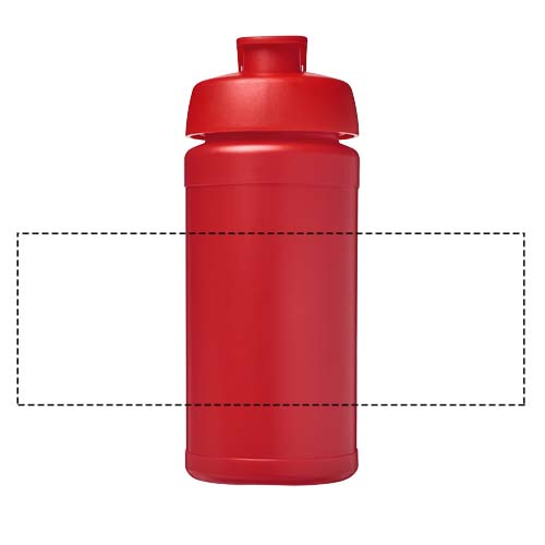 Baseline 500 ml recycled sport bottle with flip lid