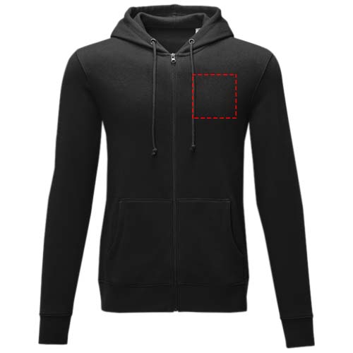 Charon 240 g/m2 unisex full zip hoodie
