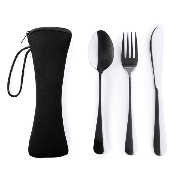 CUTLERY SET BELVER BLACK