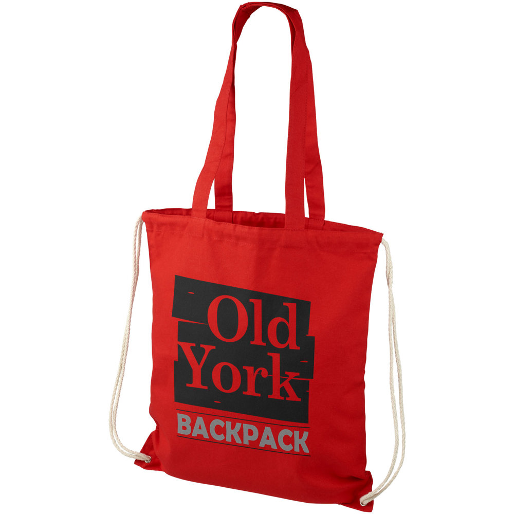Eliza 240 g/m² cotton drawstring bag 6L