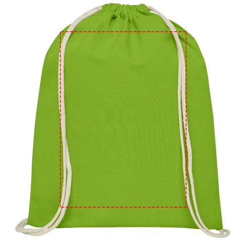 Oregon 100 g/m² cotton drawstring bag 5L