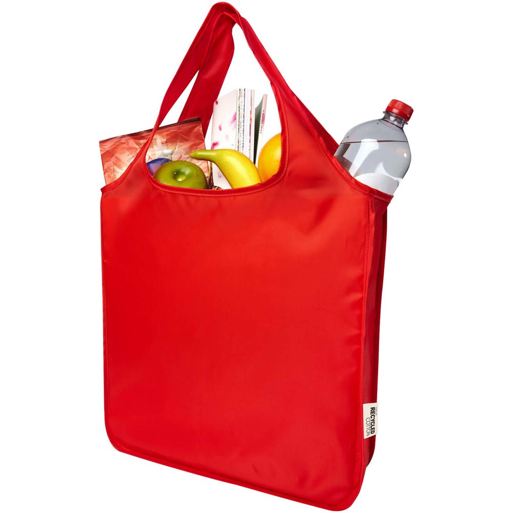 Ash RPET large foldable tote bag 14L