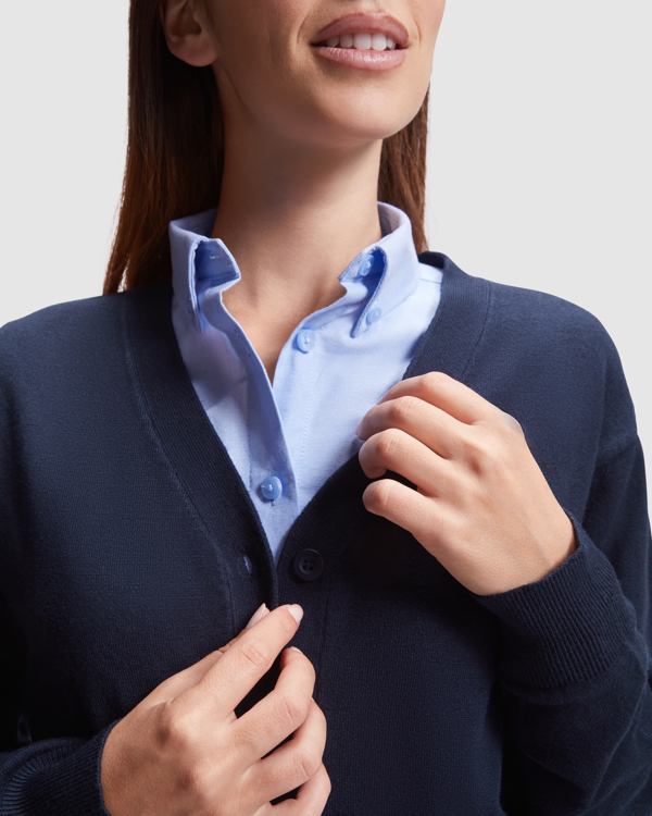 EXPLORER WOMAN CARDIGAN S/S NAVY BLUE