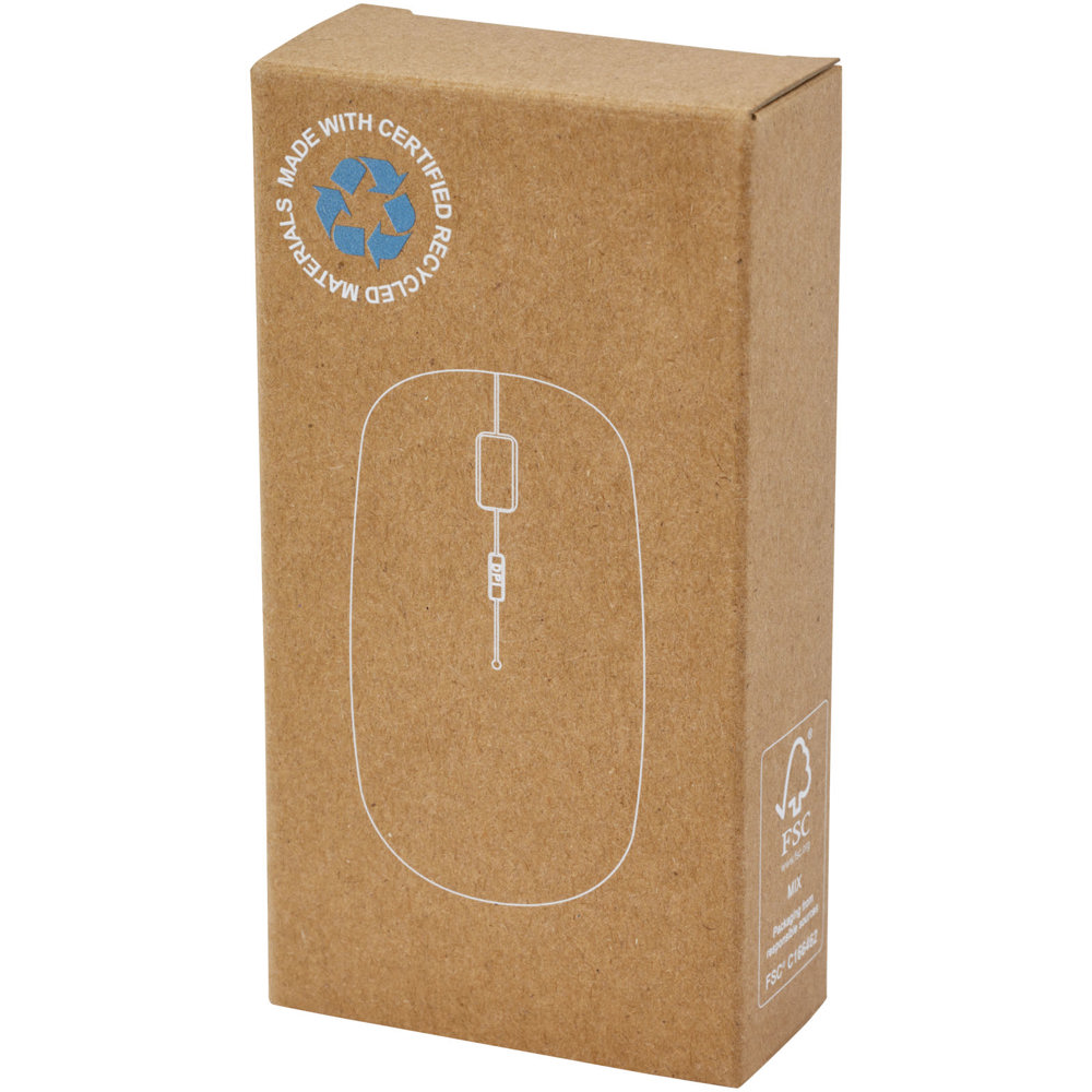 Menlo RCS recycled plastic wireless mouse 
