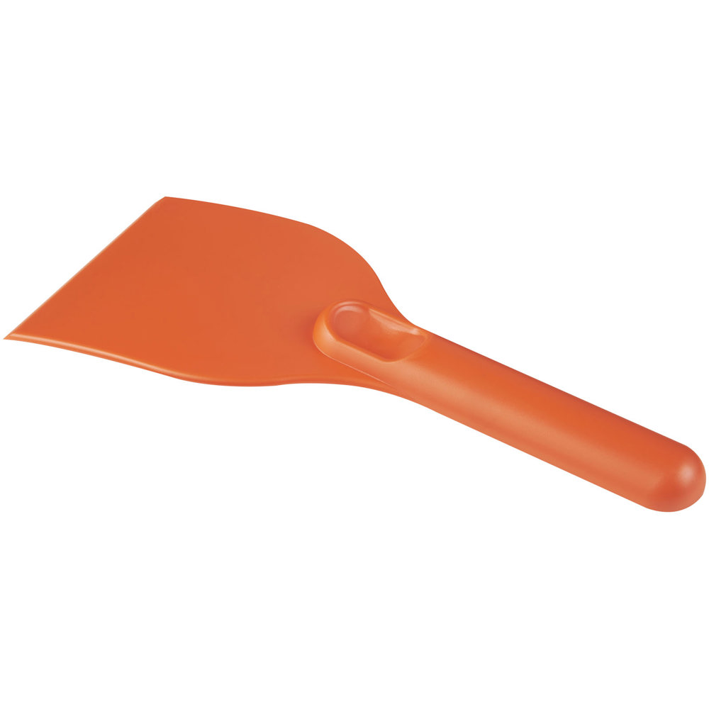 Chilly large recycled plastic ice scraper - Orange