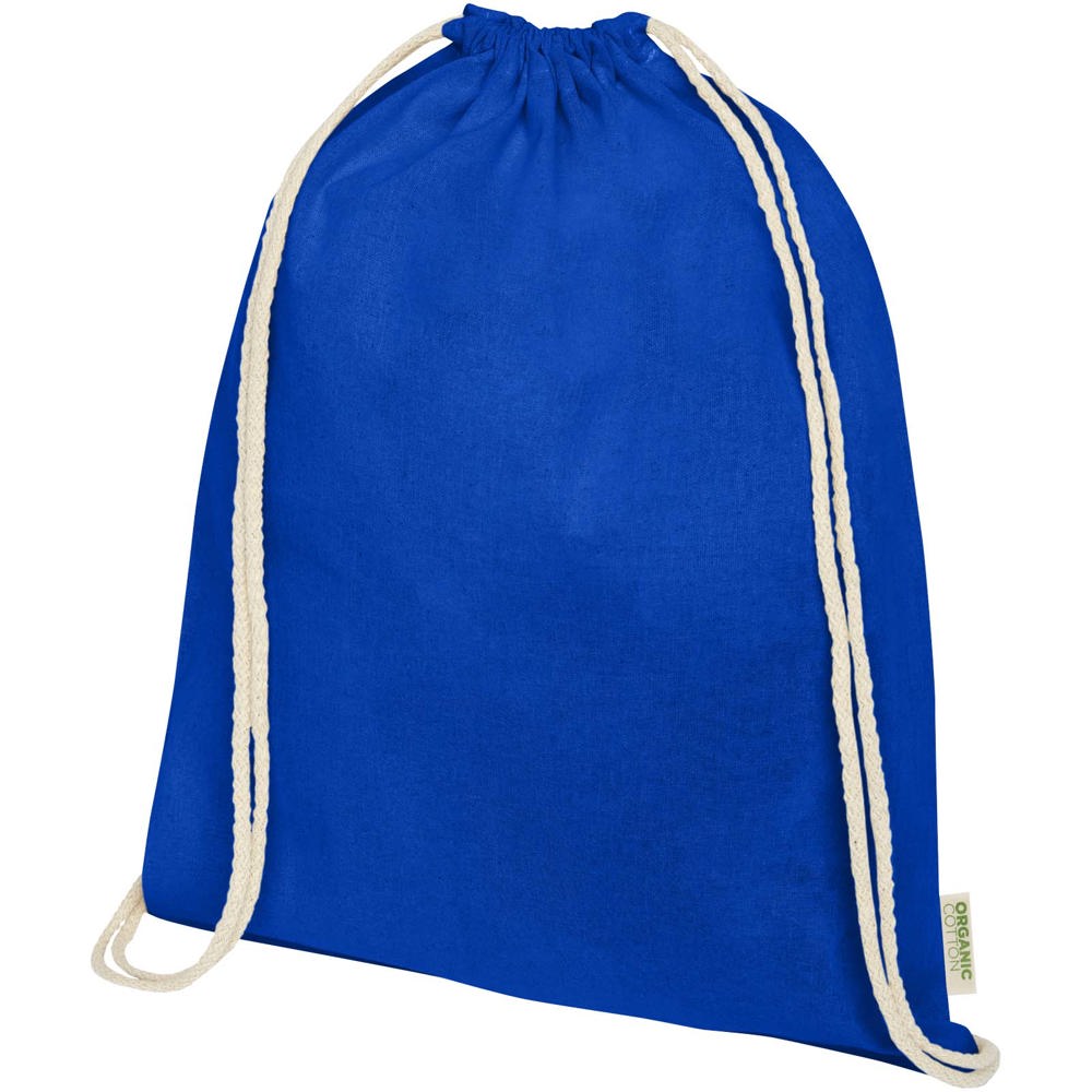 Odisha 140 g/m² OCS organic drawstring bag 5L - Royal Blue