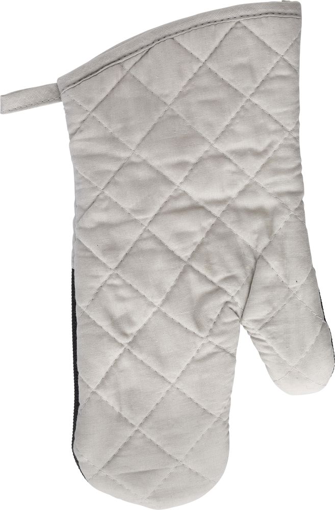 Cotton oven mittens Elsie - Grey