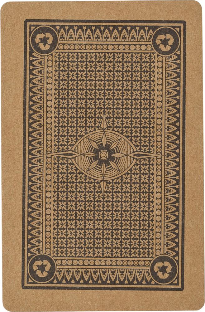 Recycled paper playing cards Andreina - Brown
