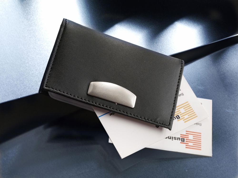 Bonded leather credit card holder Bethany