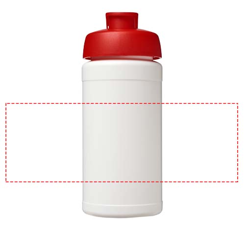 Baseline 500 ml recycled sport bottle with flip lid