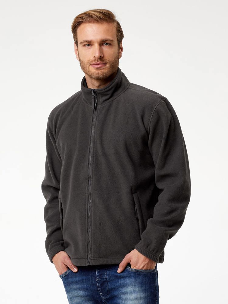 BS Peak full zip fleece sweater, 290 gr/m² - Red (PMS 186c)