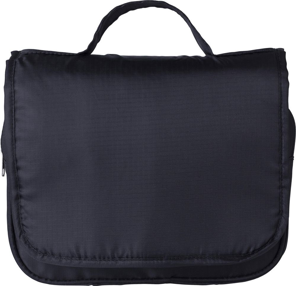 Polyester (210D) travel toiletry bag Merrick - Black