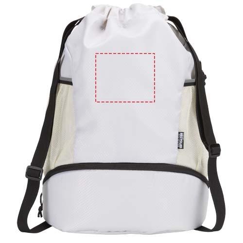 Nomad GRS recycled sports drawstring bag with bottom compartment 18L