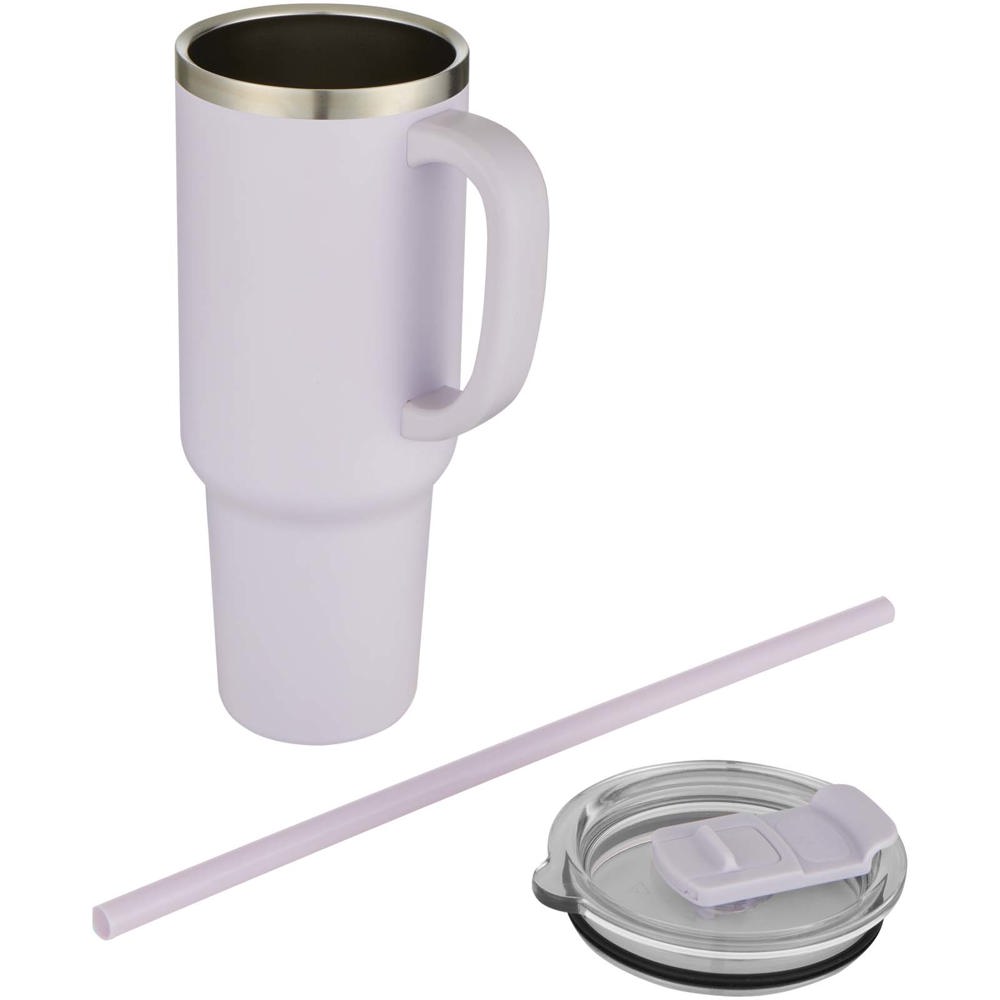 Sydney 1200 ml double wall RCS certified copper vacuum insulated tumbler with straw