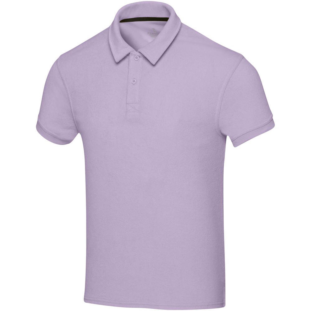 Akoya 230 g/m² GRS recycled terry unisex polo - Lilac