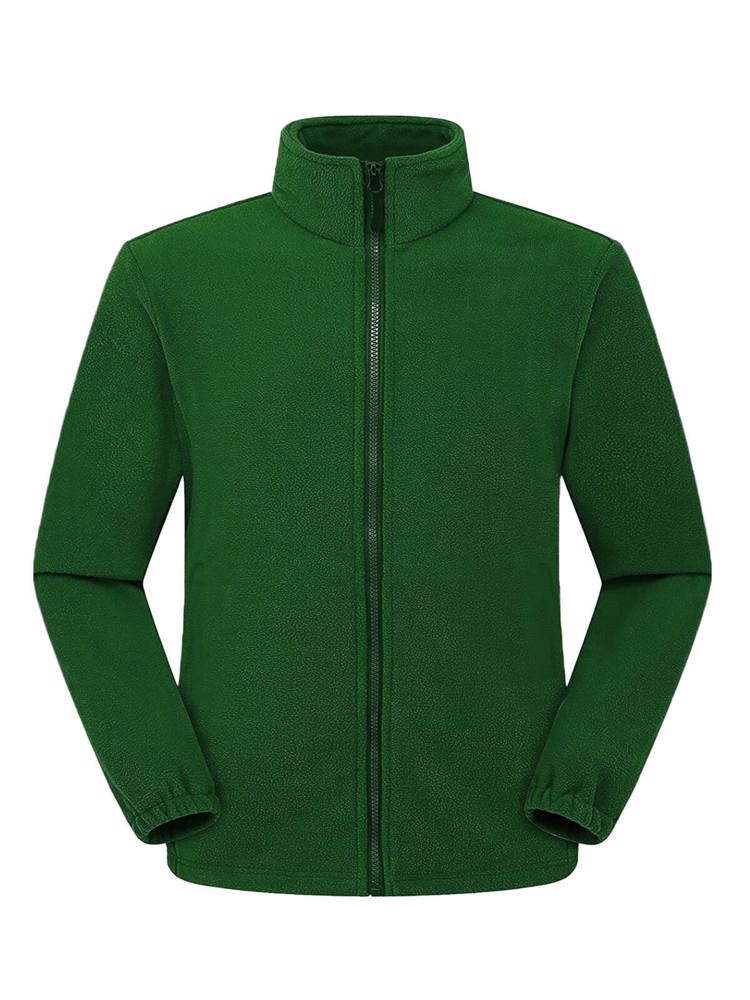 BS Peak full zip fleece sweater, 290 gr/m² - Bottle green (PMS 2411C)