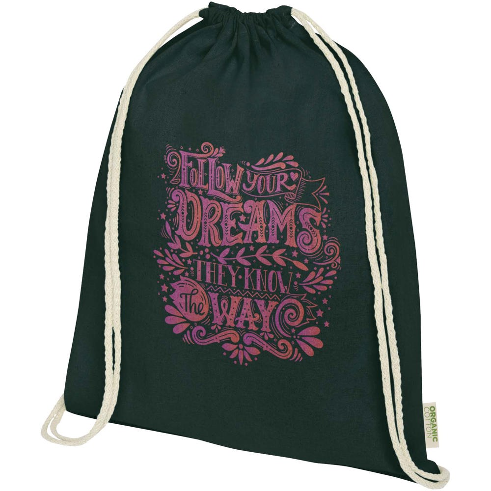 Odisha 140 g/m² OCS organic drawstring bag 5L 