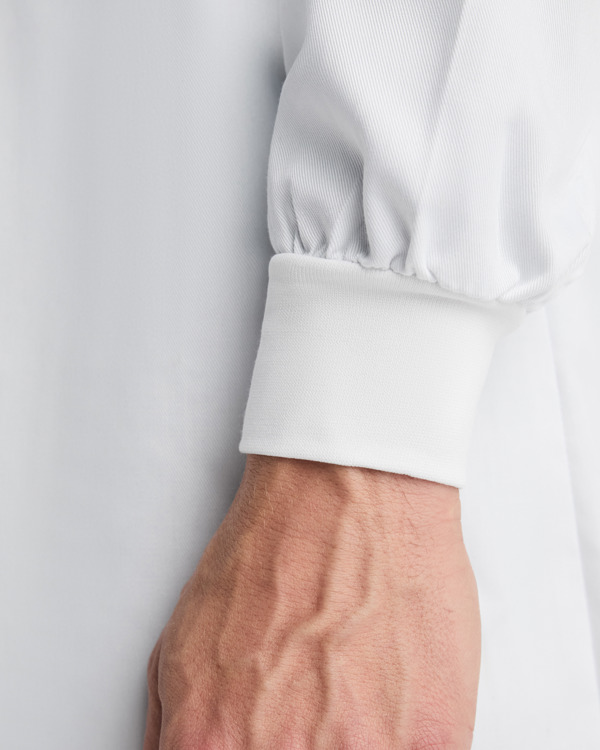 MEDERI CUFF SNAPS LABCOAT S/XS WHITE