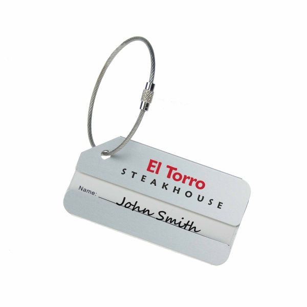 Luggage Tag Aluminium- Silver
