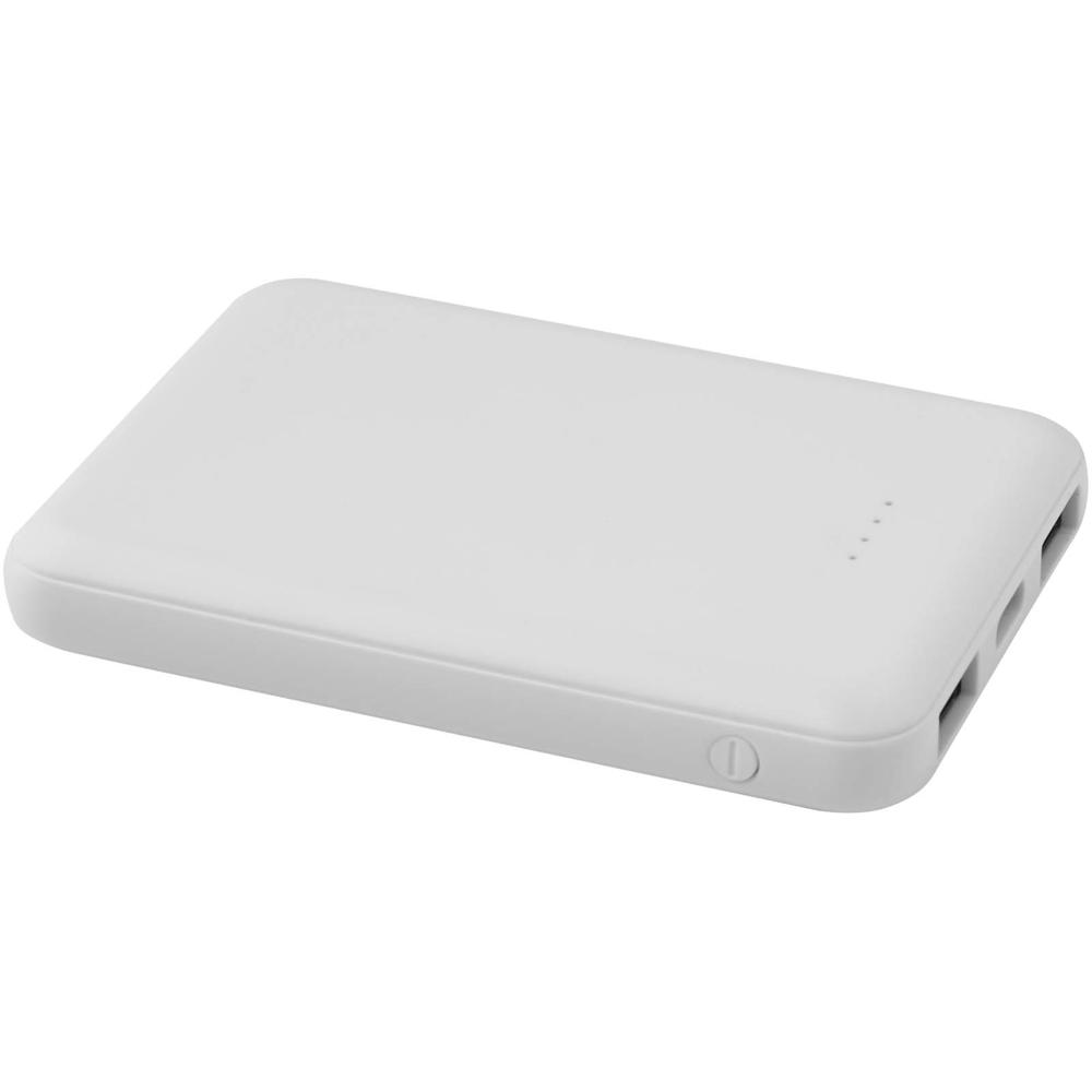 Asama 5000 mAh Type-C recycled plastic power bank - White