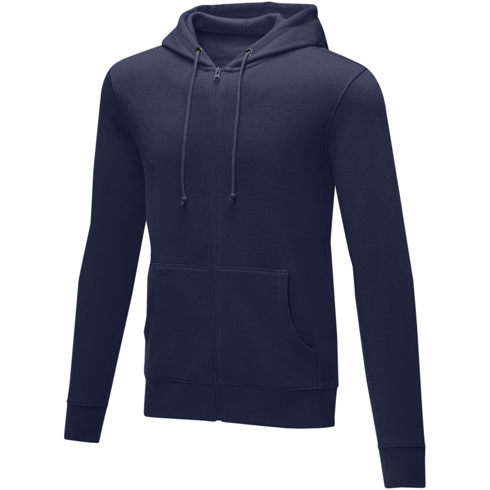 Charon 240 g/m2 unisex full zip hoodie - Navy