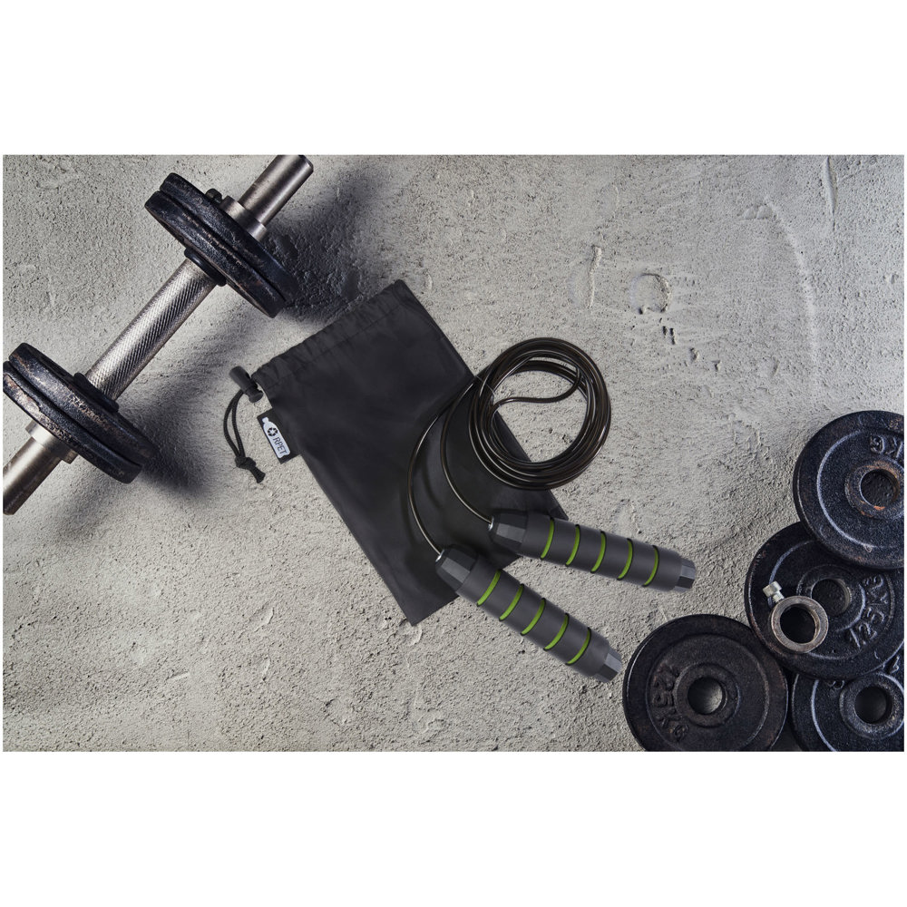 Austin soft skipping rope in recycled PET pouch