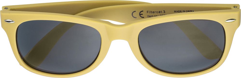 Recycled PC and PVC sunglasses Kenzie - Yellow