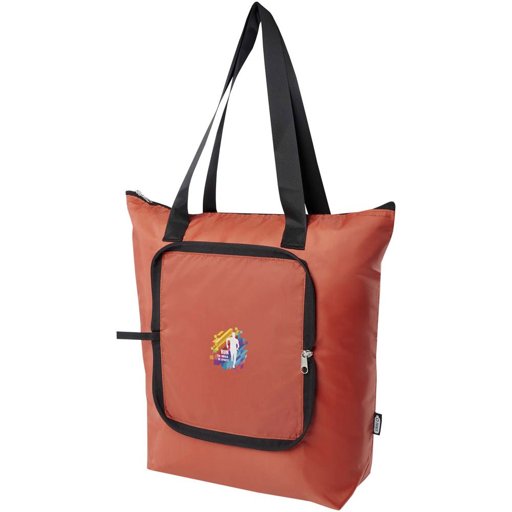EcoFold RPET foldable tote cooler bag 15L
