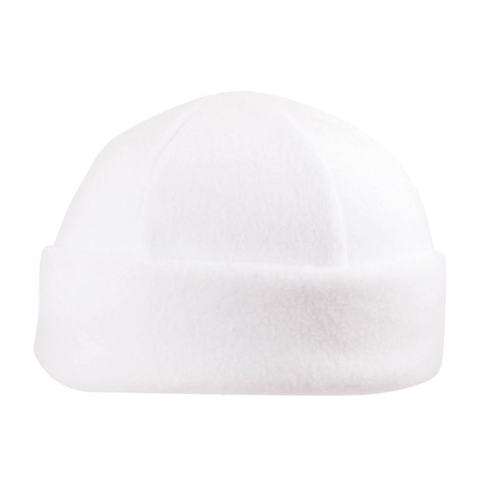 6 Panel fleece hat - White (White) / White