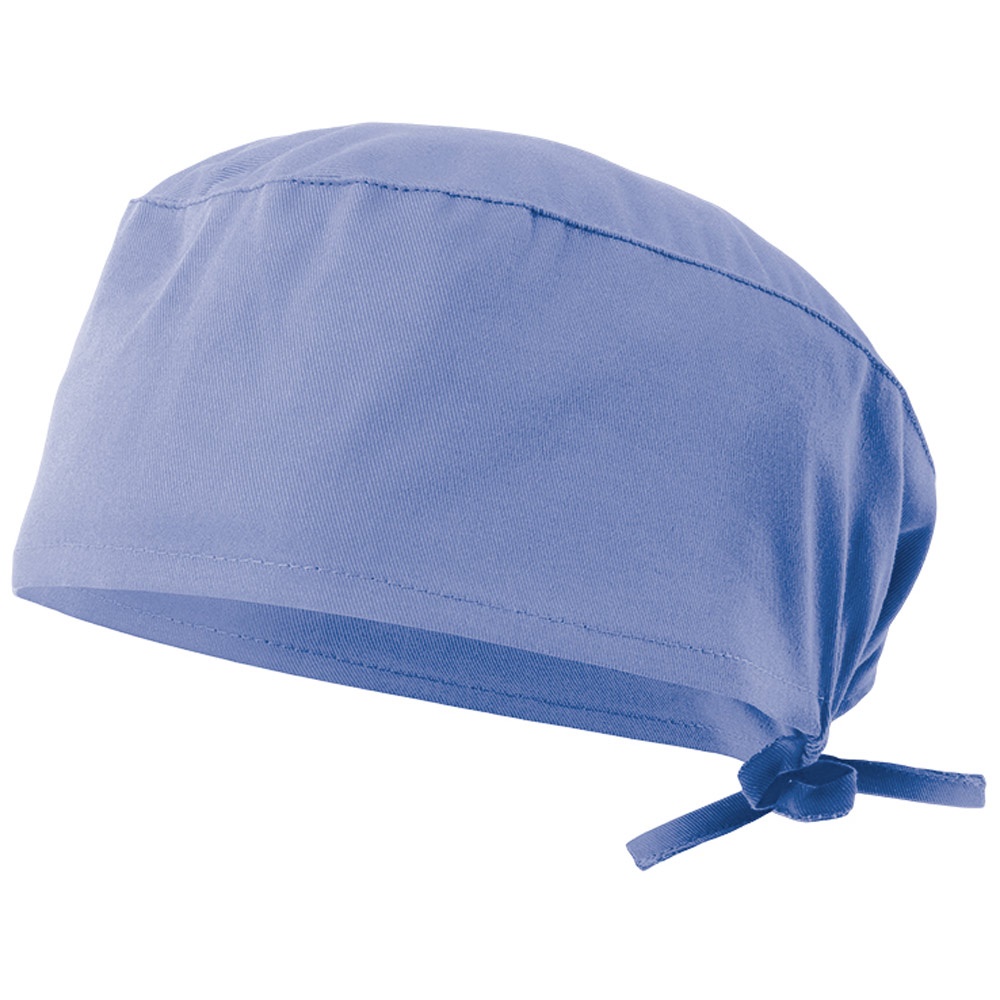VL ENLIL. Σκουφάκι υγιεινής από twill (190g/m²), από βαμβάκι (35%) και πολυεστέρα (65%) - Παστέλ μπλε