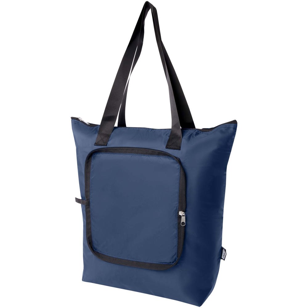 EcoFold RPET foldable tote cooler bag 15L - Navy