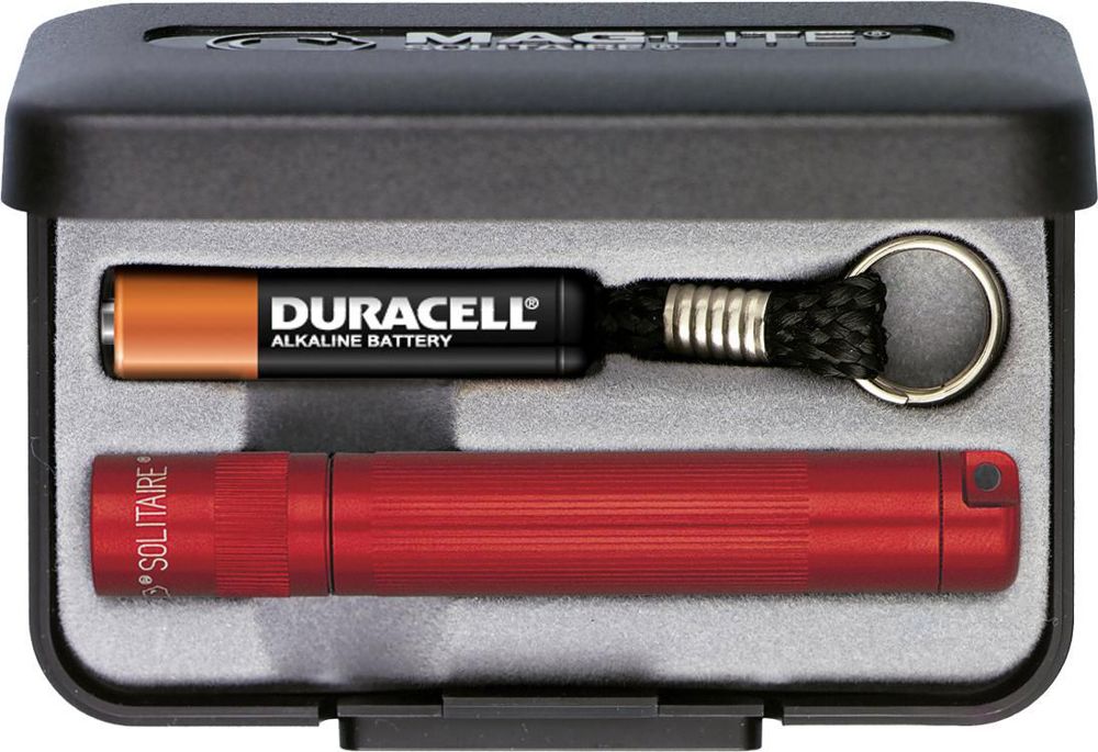 Aluminium Maglite Solitaire flashlight - Red