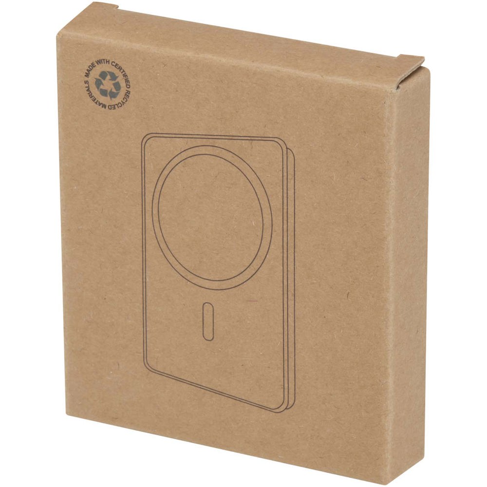 Acrab 5000 mAh 15W magnetic wireless power bank with 20W PD - made from recycled plastic