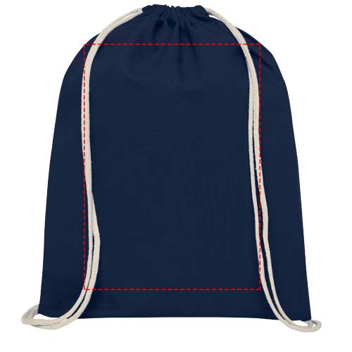 Oregon 100 g/m² cotton drawstring bag 5L