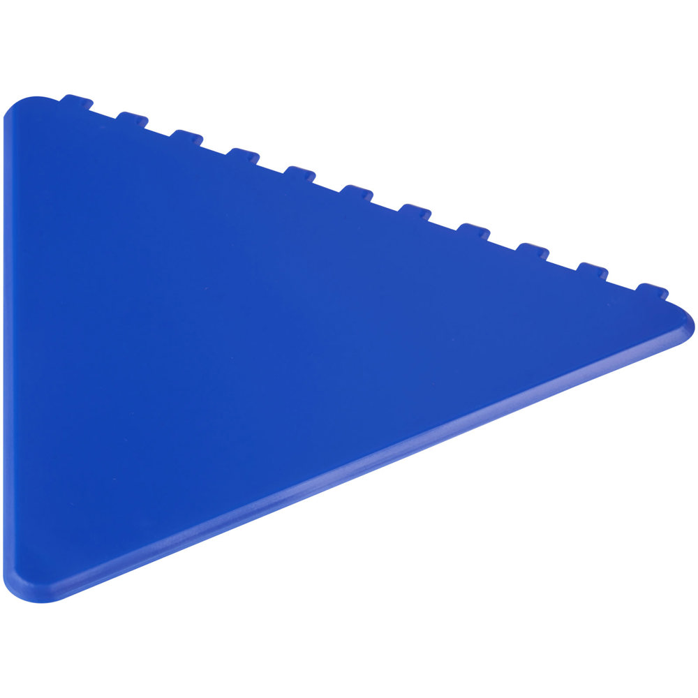Frosty triangular recycled plastic ice scraper - Royal Blue
