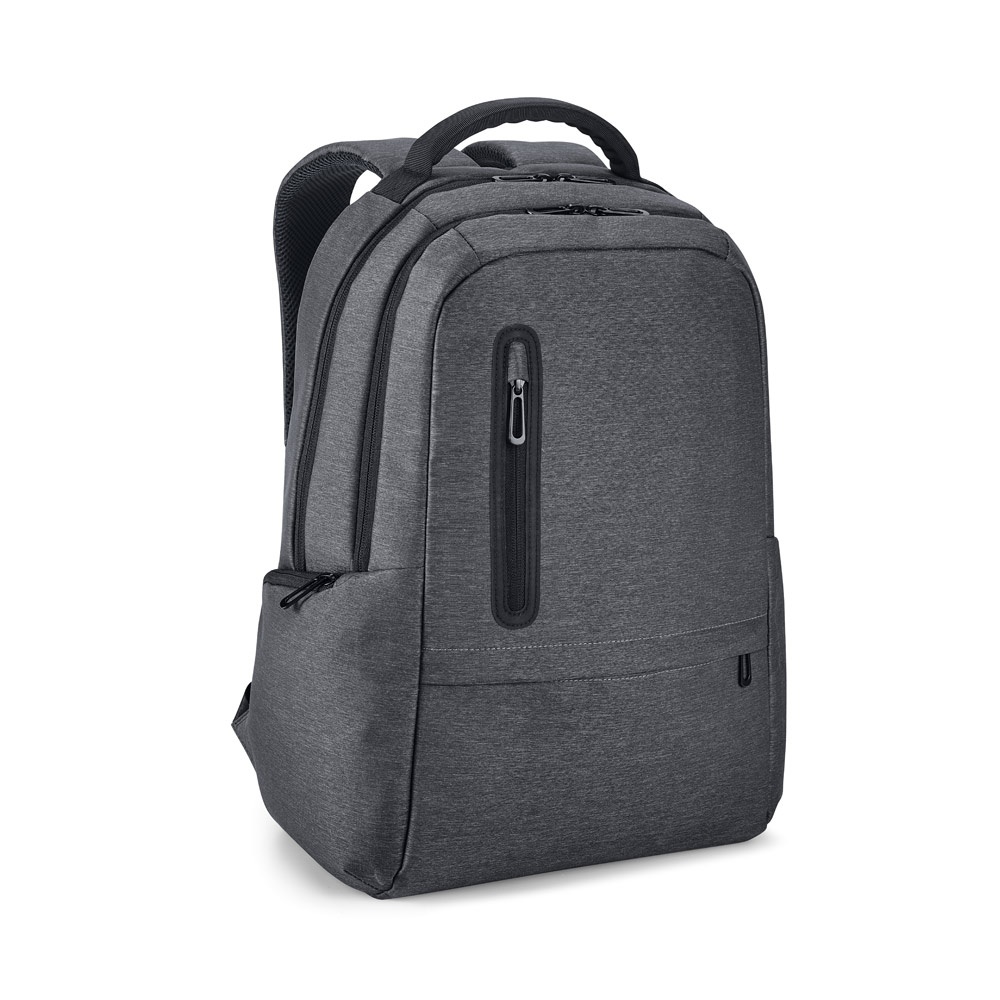 BOSTON. Αδιάβροχο σακίδιο laptop 2Tone Nylon 17'' - Σκούρο γκρι