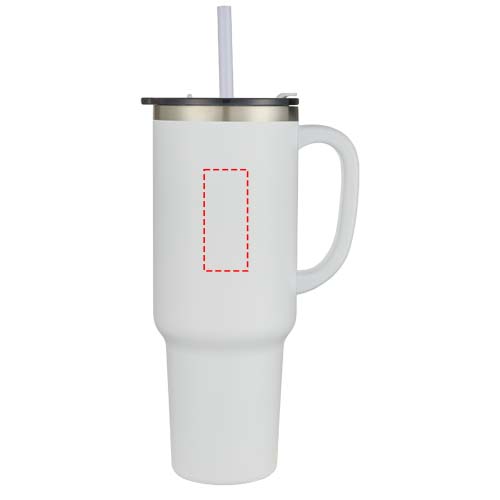 Sydney 1200 ml double wall RCS certified copper vacuum insulated tumbler with straw