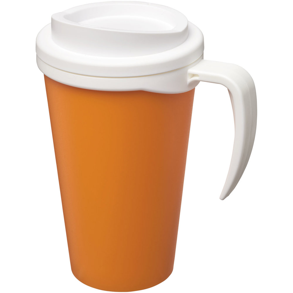 Americano® Grande 350 ml insulated mug - Orange, White