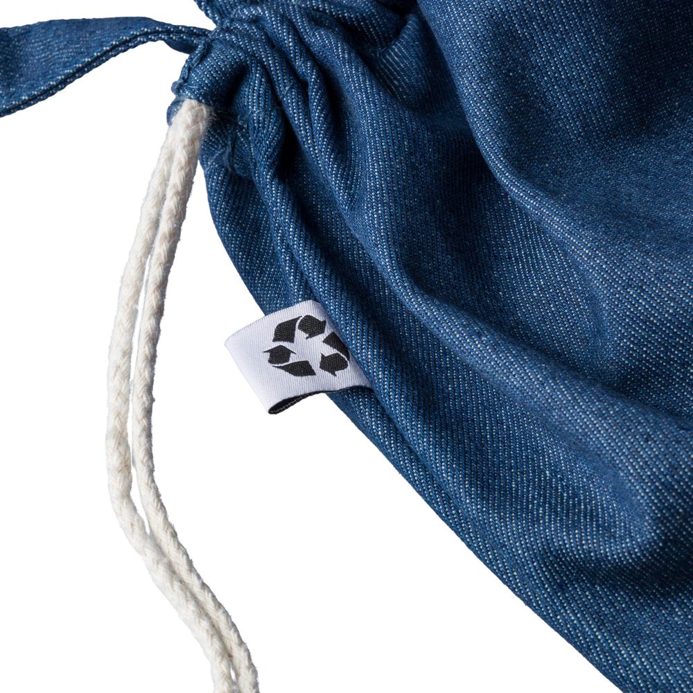 Recycled denim drawstring bag Dex