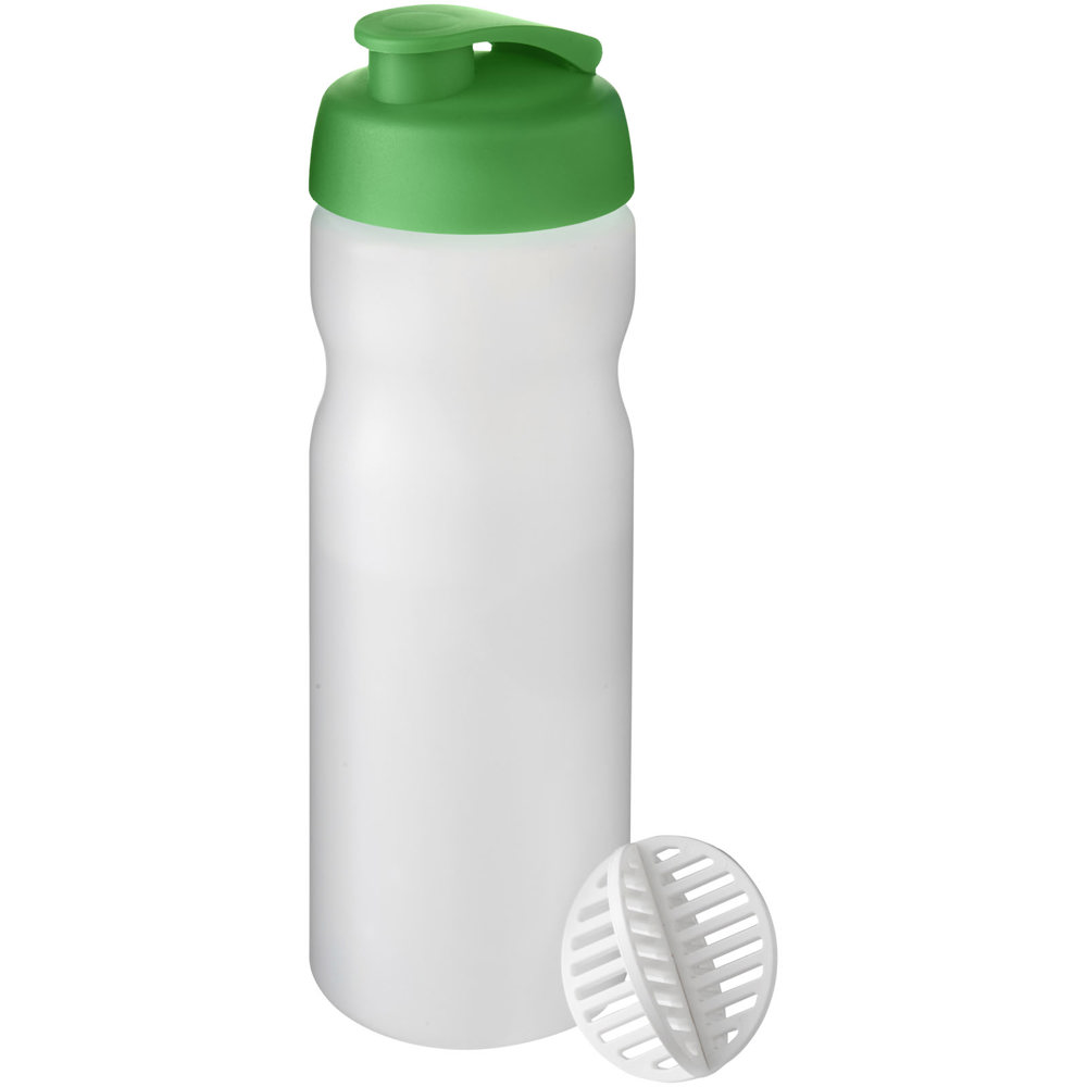 Baseline Plus 650 ml shaker bottle - Green, Frosted Clear
