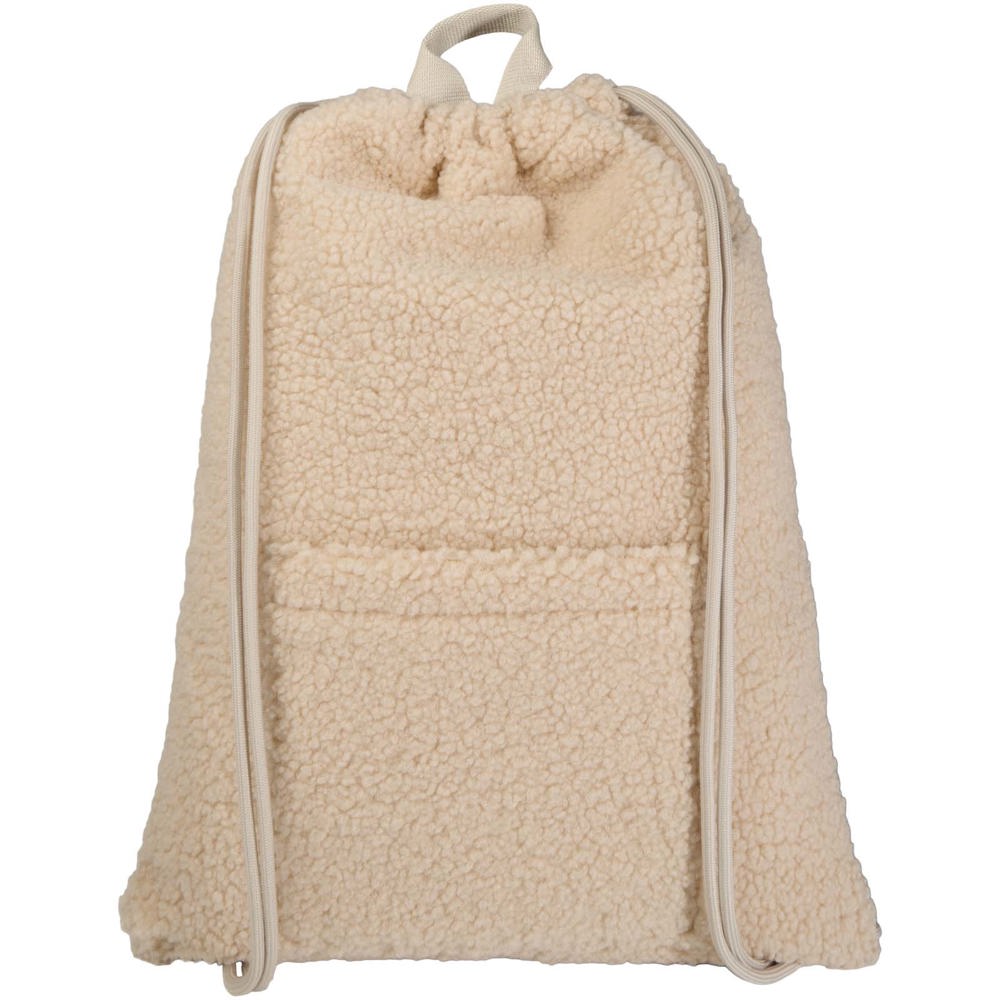 Bear GRS recycled sherpa drawstring backpack 9L